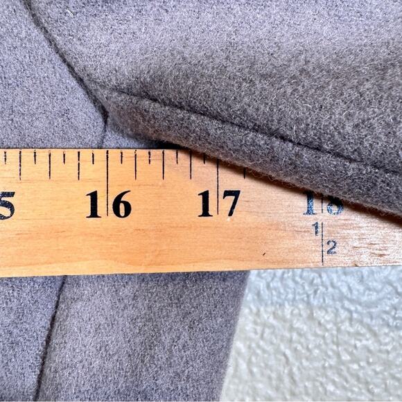 J Crew Grey Wool Lady Day Pea Coat Womens 4 Preppy Button Down Warm Winter - Picture 4 of 13